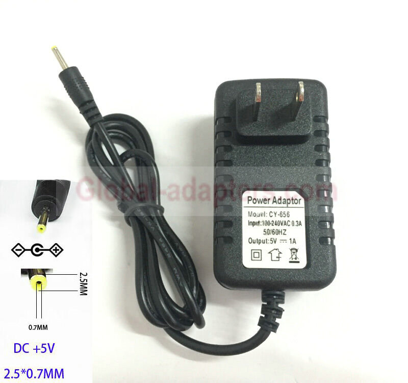 New 5V 1A 2.5*0.7mm Android RCA PC Tablet POWER SUPPLY AC ADAPTER - Click Image to Close